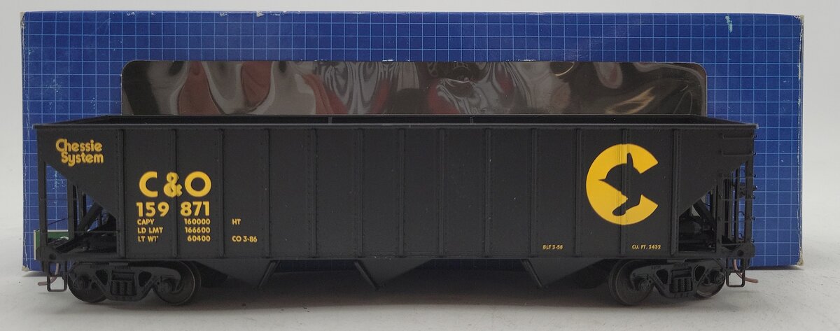 Des Plaines Hobbies 15081 "S" Scale C & O Chessie System 3-Bay Hopper #158971 LN/Box