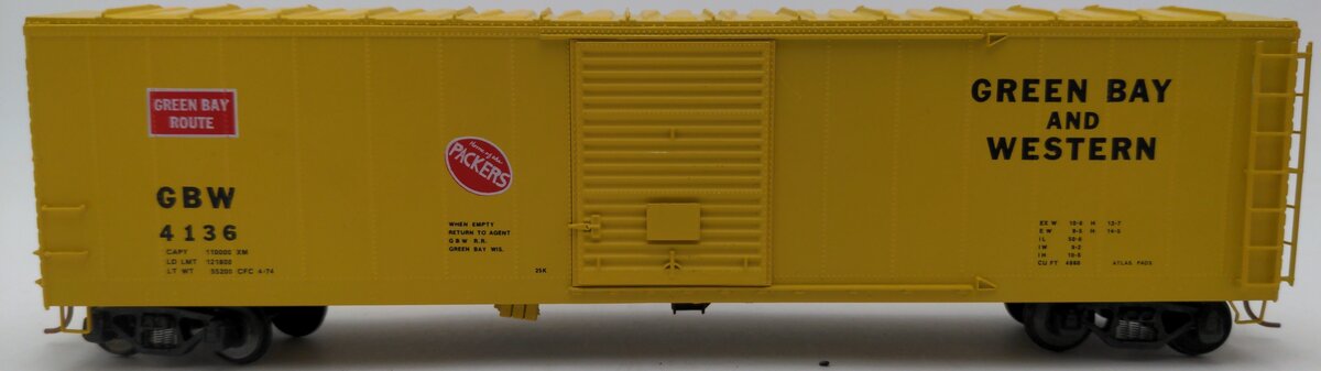 Pacific Rail 4136 S Scale Green Bay and Western Boxcar EX/Box