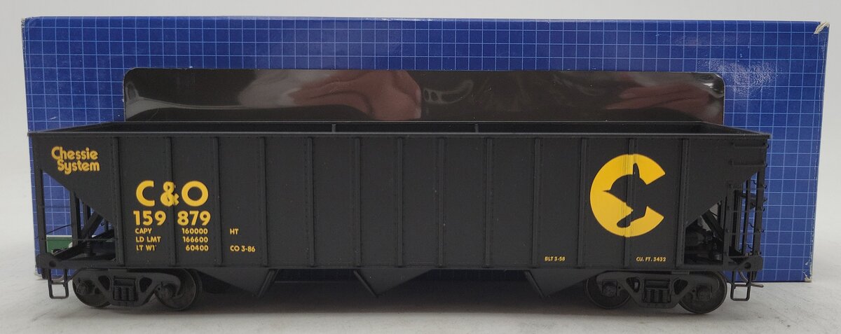Des Plaines Hobbies 15083 "S" Scale C & O Chessie System 3-Bay Hopper #159879 EX/Box