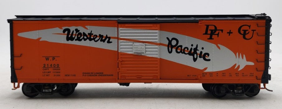 S-Helper Service 01025 S Gauge Western Pacific 40' Steel Re-Built Boxcar #21400 LN/Box