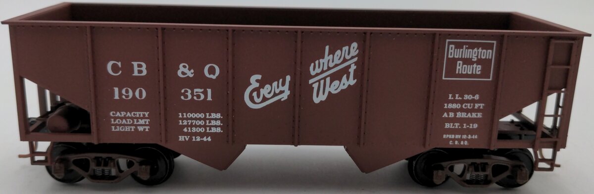 American Models 315 S CB&Q 2-Bay Hopper #190351 EX/Box