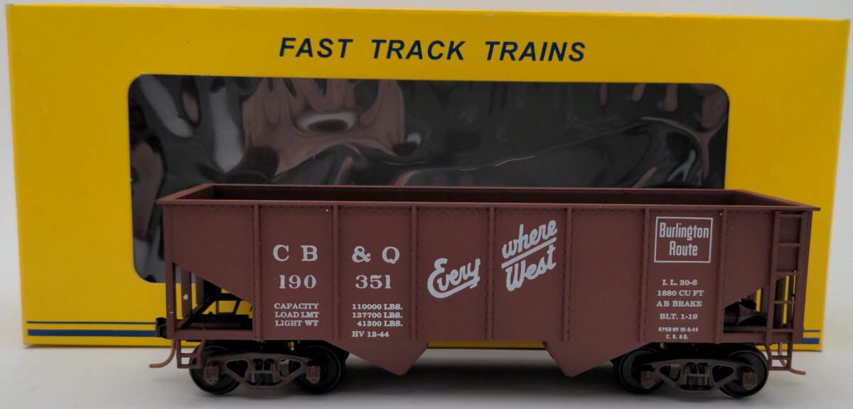 American Models 315 S CB&Q 2-Bay Hopper #190351 EX/Box
