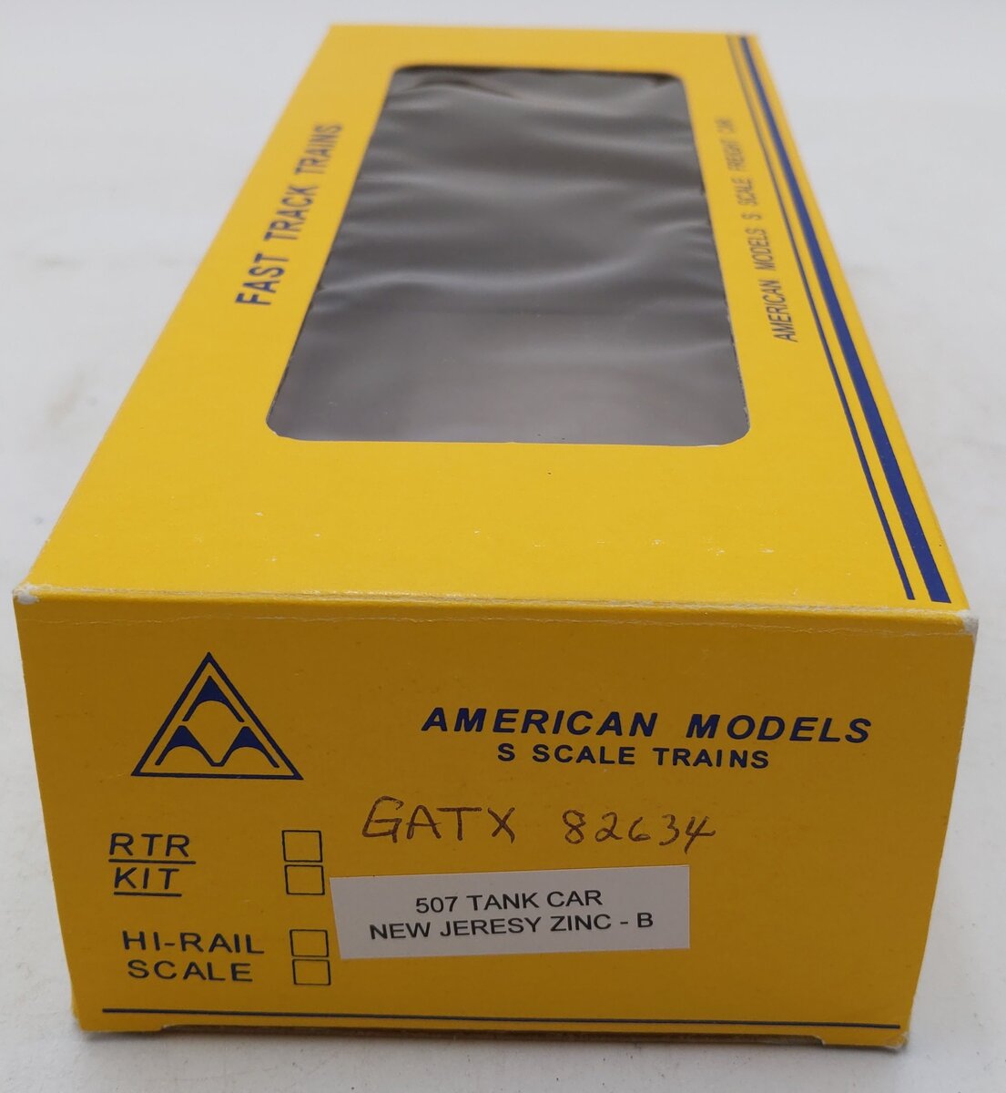 American Models 507 S Scale New Jersey Zinc Slurry Tank Car LN/Box