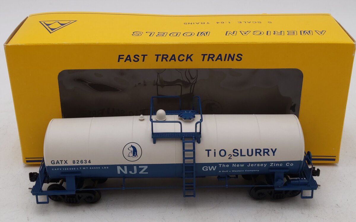 American Models 507 S Scale New Jersey Zinc Slurry Tank Car LN/Box