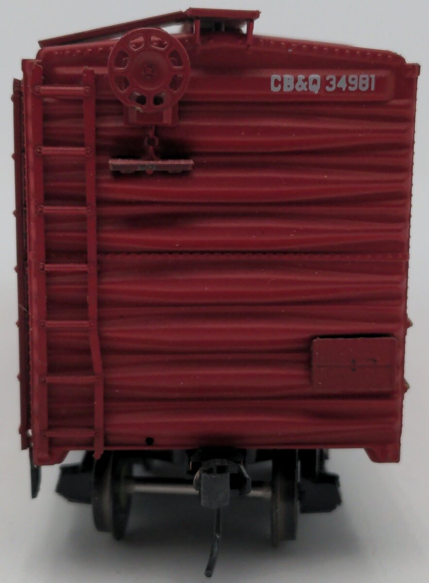 American Models S Scale Chicago Burlington & Quincy Boxcar #34981 EX