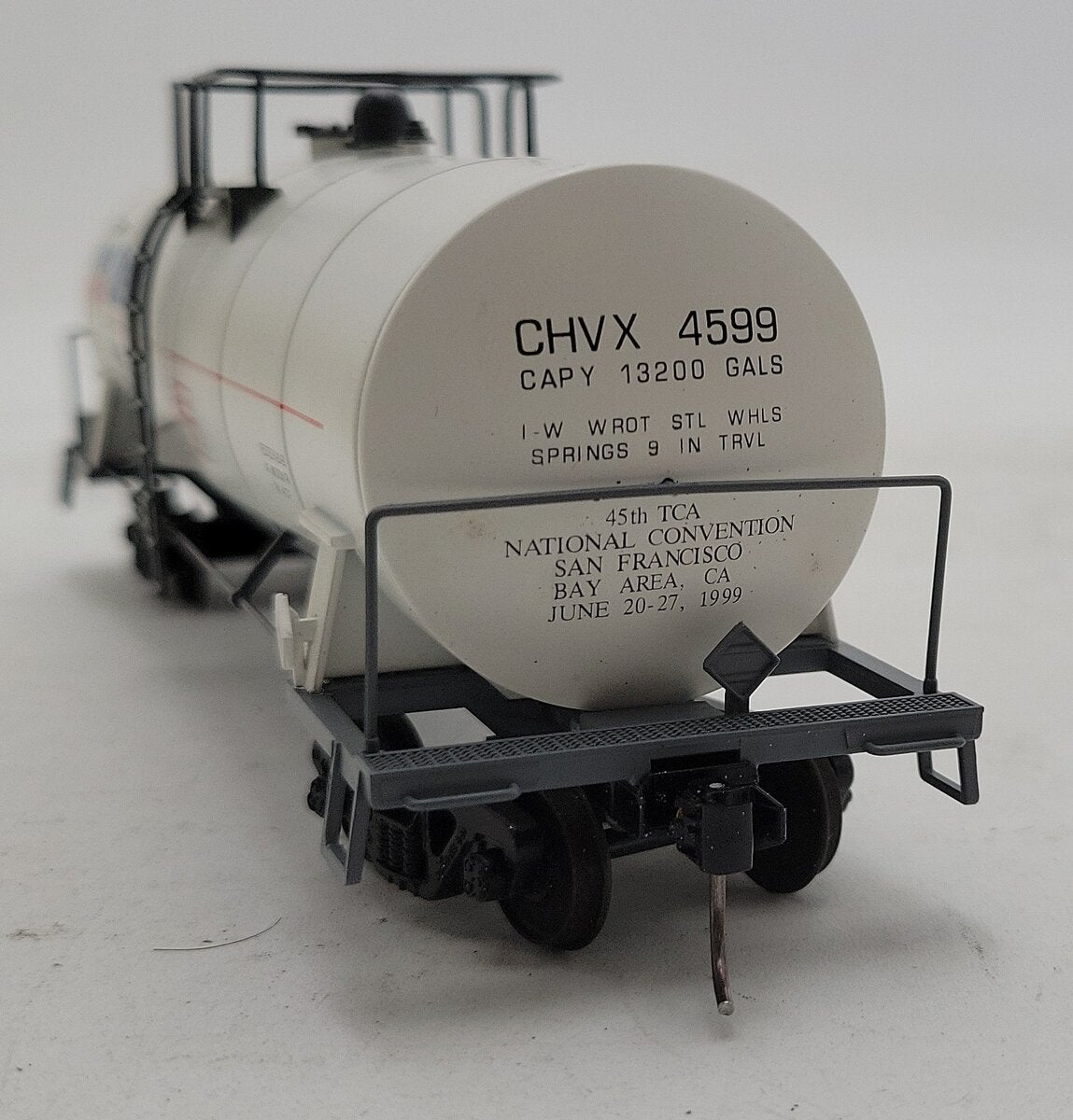 American Models 1999 S Scale TCA Convention Chevron Tank Car #4599 EX/Box