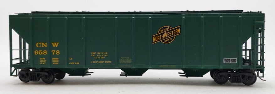 American Models S Scale Chicago & North Western 2014 3-Bay Covered Hopper #95878 LN/Box