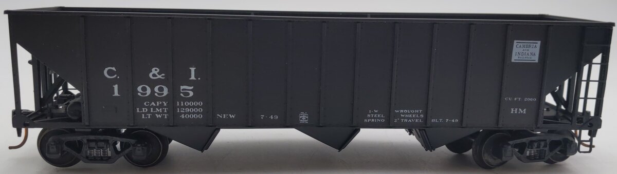 American Models 1995 S Gauge Hi-Rail Cambia & Indiana Hopper LN/Box