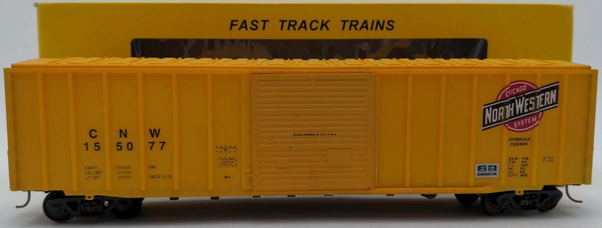 American Models 5004 S Chicago & Northwestern ACF 50' Boxcar #155077 - Hi-Rail EX/Box