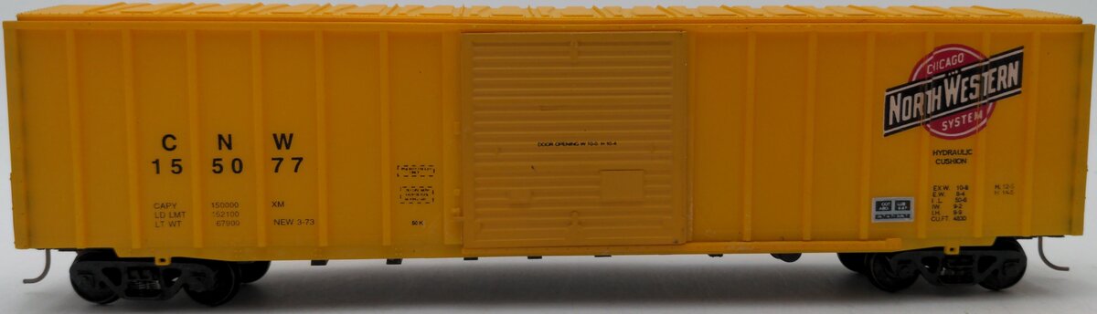 American Models 5004 S Chicago & Northwestern ACF 50' Boxcar #155077 - Hi-Rail EX/Box