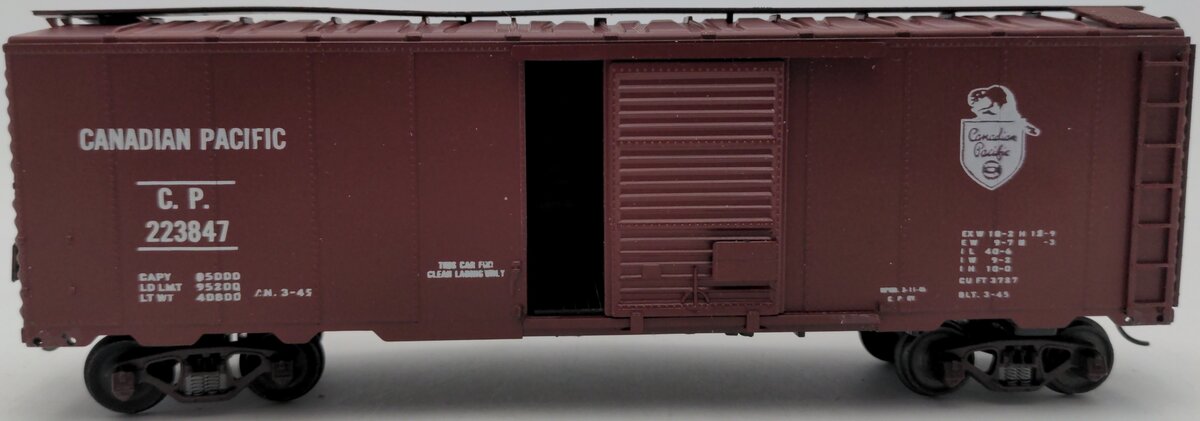 American Models S Scale Canadian Pacific Boxcar #223847 EX