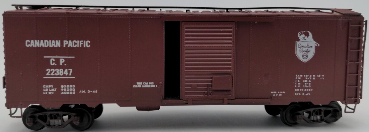 American Models S Scale Canadian Pacific Boxcar #223847 EX