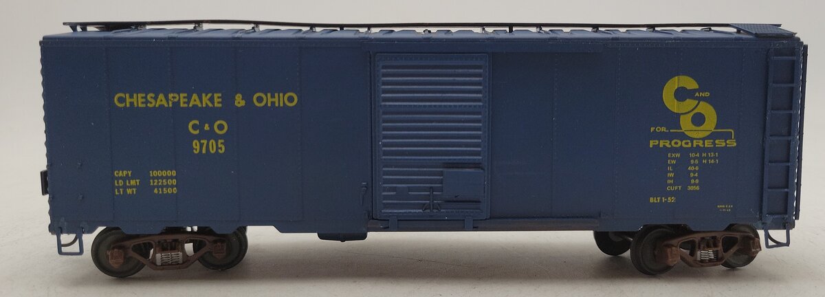 American Models 119 S Scale Chesapeake & Ohio 40' Boxcar Kit #9705 EX/Box