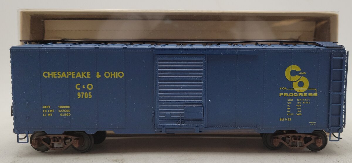 American Models 119 S Scale Chesapeake & Ohio 40' Boxcar Kit #9705 EX/Box