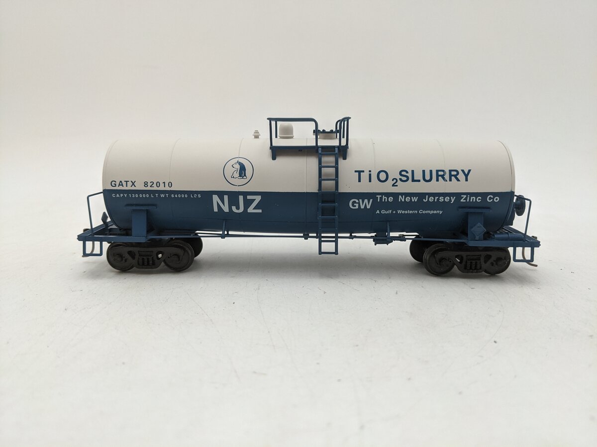 American Models 507 S Gauge New Jersey Zinc Tank Car #82010-Scale EX/Box