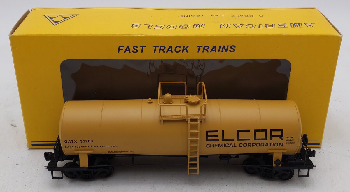 American Models 511 S Gauge Elcor Tank Car #95788 LN/Box