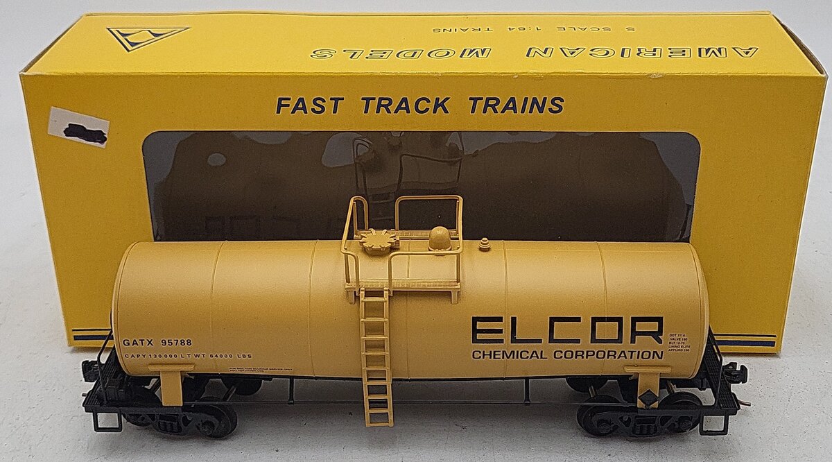 American Models 511 S Gauge Elcor Tank Car #95788 LN/Box