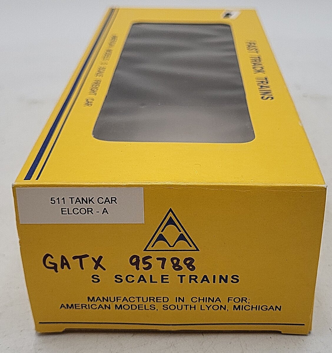 American Models 511 S Gauge Elcor Tank Car #95788 LN/Box