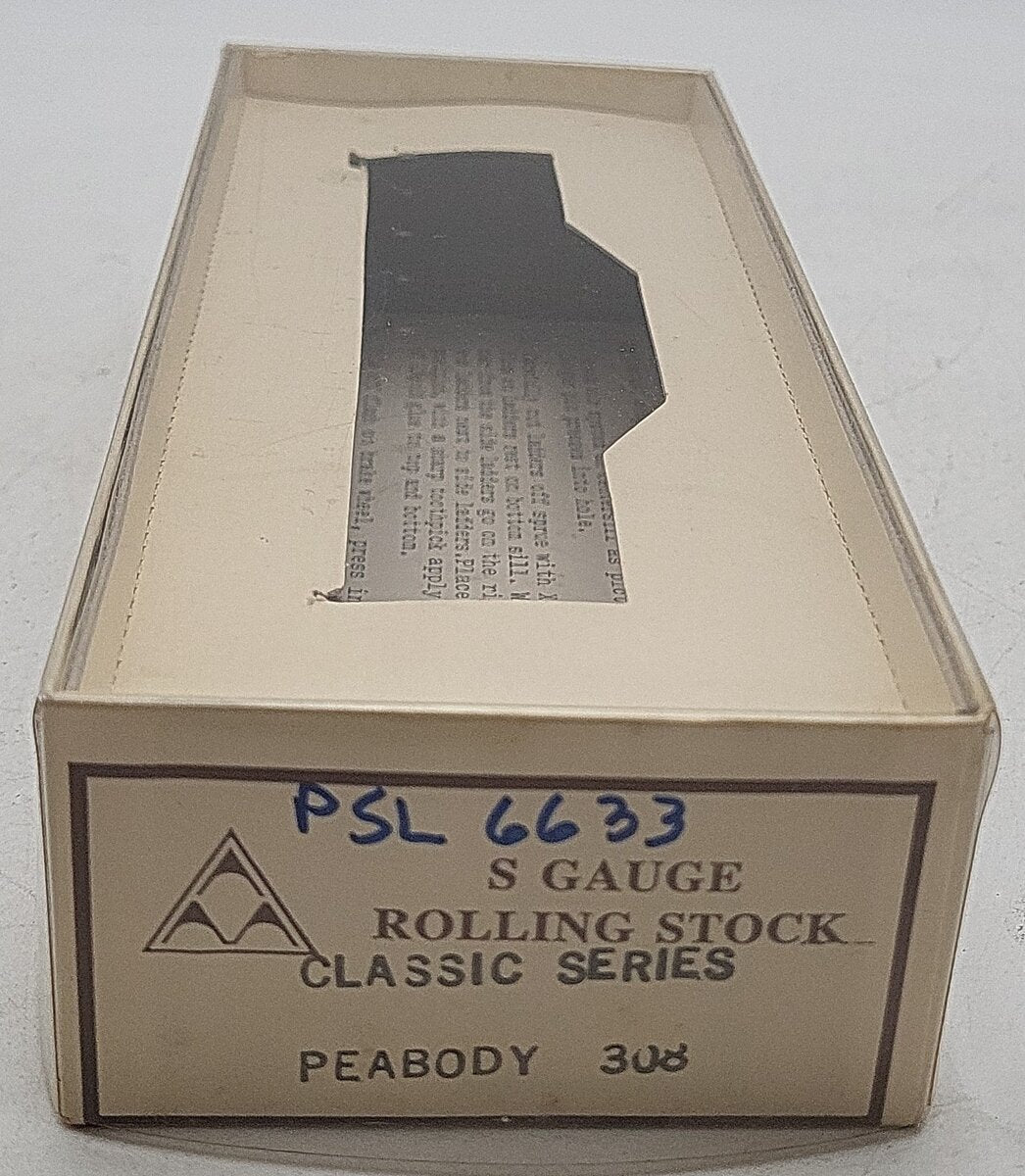 American Models 308 S Gauge Peabody 2-Bay Hopper AM #6633 EX/Box