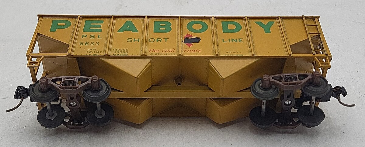 American Models 308 S Gauge Peabody 2-Bay Hopper AM #6633 EX/Box