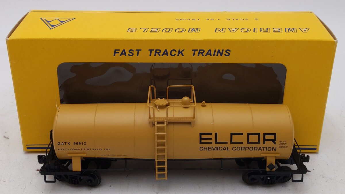 American Models 511 S Gauge Elcor Tank Car #96912 LN/Box