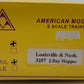American Models 3257 S Scale Louisville & Nashville 2 Bay Hopper #60815 EX/Box