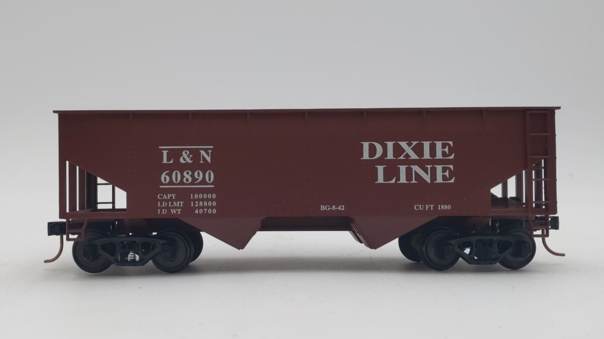 American Models 3257 Louisville & Nashville 2 Bay Hopper #60890 LN/Box