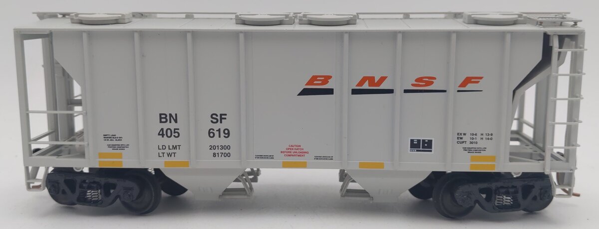 MTH 35-75016 Burlington Northern SF PS-2 (2-Bay) Covered Hopper Car #405619 VG/Box