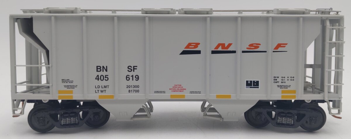 MTH 35-75016 Burlington Northern SF PS-2 (2-Bay) Covered Hopper Car #405619 VG/Box