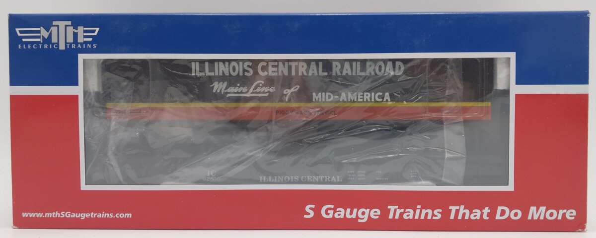 MTH 35-76008 S Illinois Central Flat Car with 48’ Trailer #62810 LN/Box