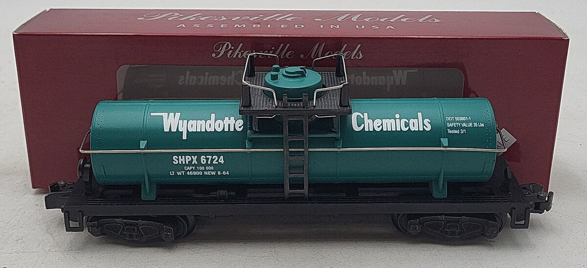 Pikesville Models S Scale Wyandotte Chemicals (High-rail) Tank Car #6724 LN/Box