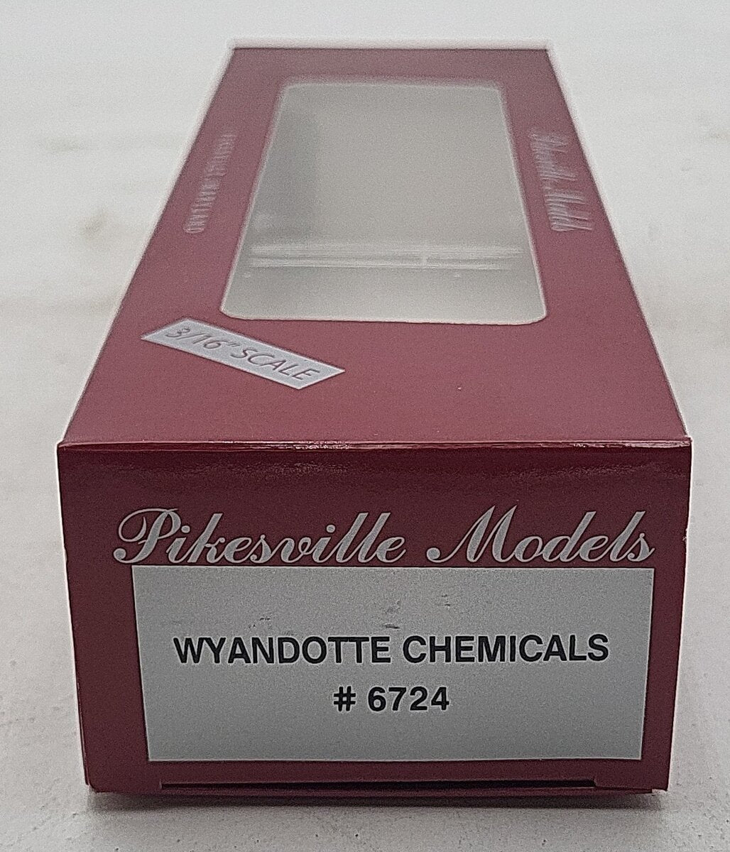 Pikesville Models S Scale Wyandotte Chemicals (High-rail) Tank Car #6724 LN/Box