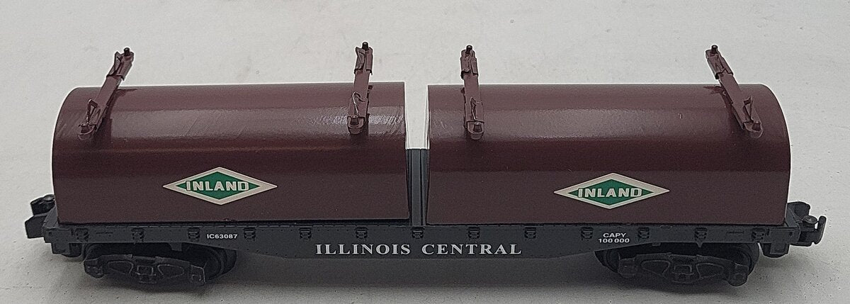 Pikesville Models S Gauge Illinois Central Inland Steel Coil Car -(High-Rail) EX/Box