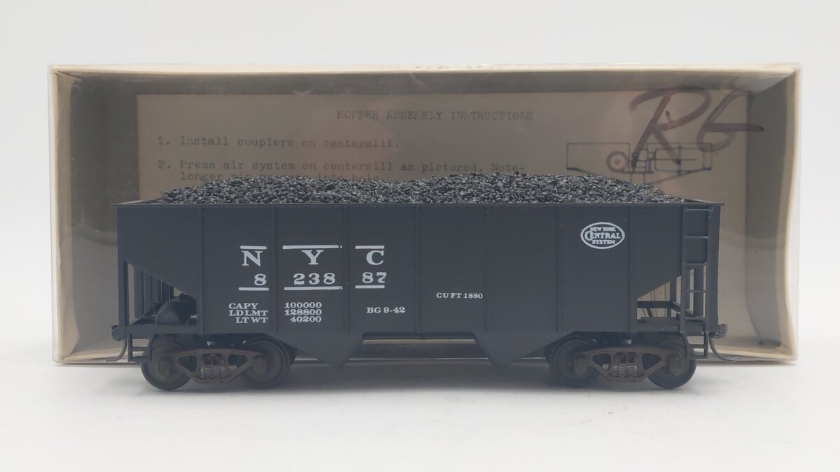 American Models 306 S Scale NYC 2-Bay Coal Hopper #823887 LN/Box