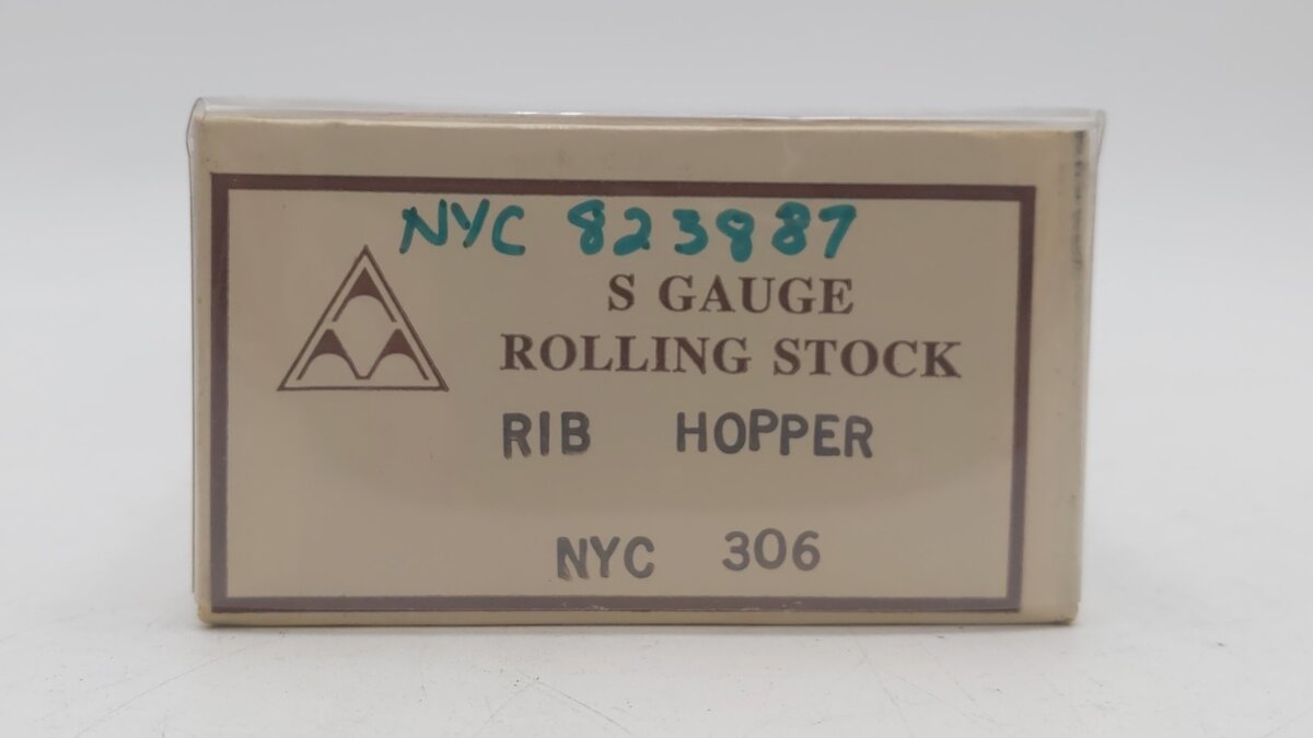 American Models 306 S Scale NYC 2-Bay Coal Hopper #823887 LN/Box