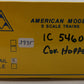 American Models 3307 S Scale Illinois Central 3-Bay Hopper (Scale Wheels) #54607 LN/Box