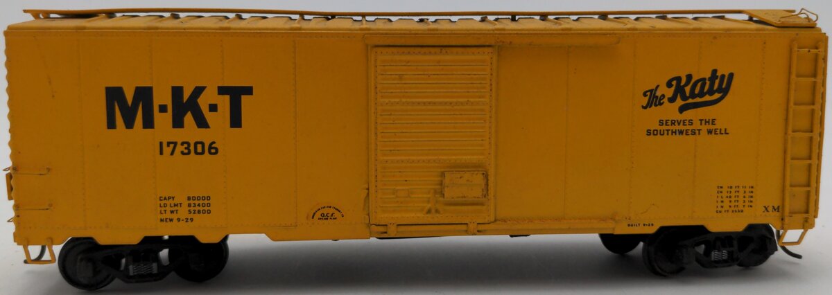 American Models S Scale Missouri Kansas Texas Boxcar #17306 VG