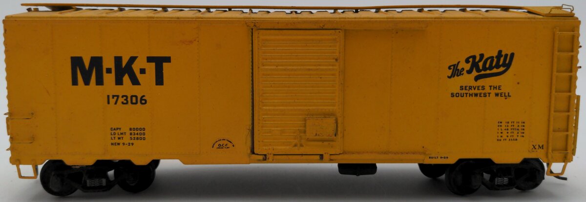 American Models S Scale Missouri Kansas Texas Boxcar #17306 VG