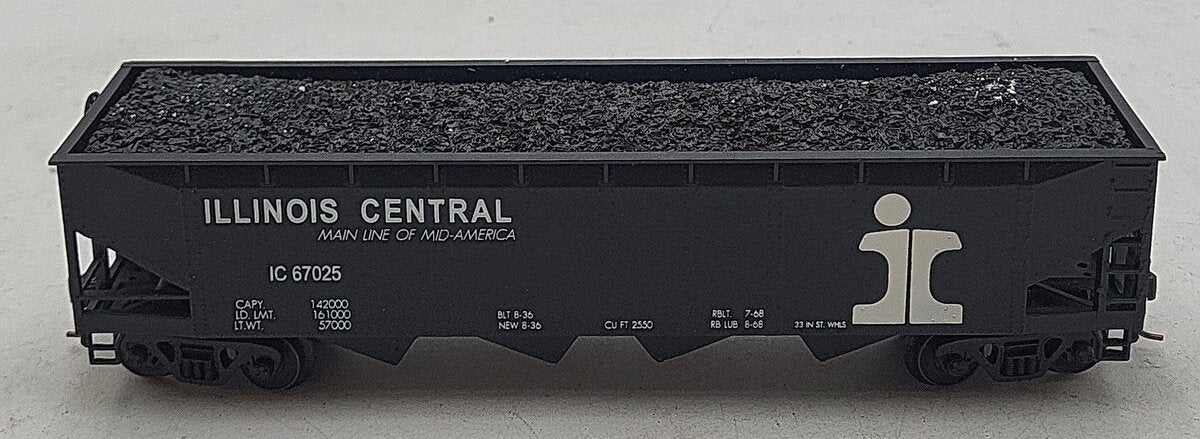 American Models 3403 S Gauge Illinois Central 4-Bay Hopper #67055 LN/Box