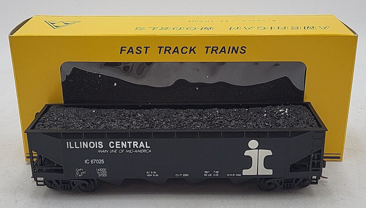 American Models 3403 S Gauge Illinois Central 4-Bay Hopper #67055 LN/Box