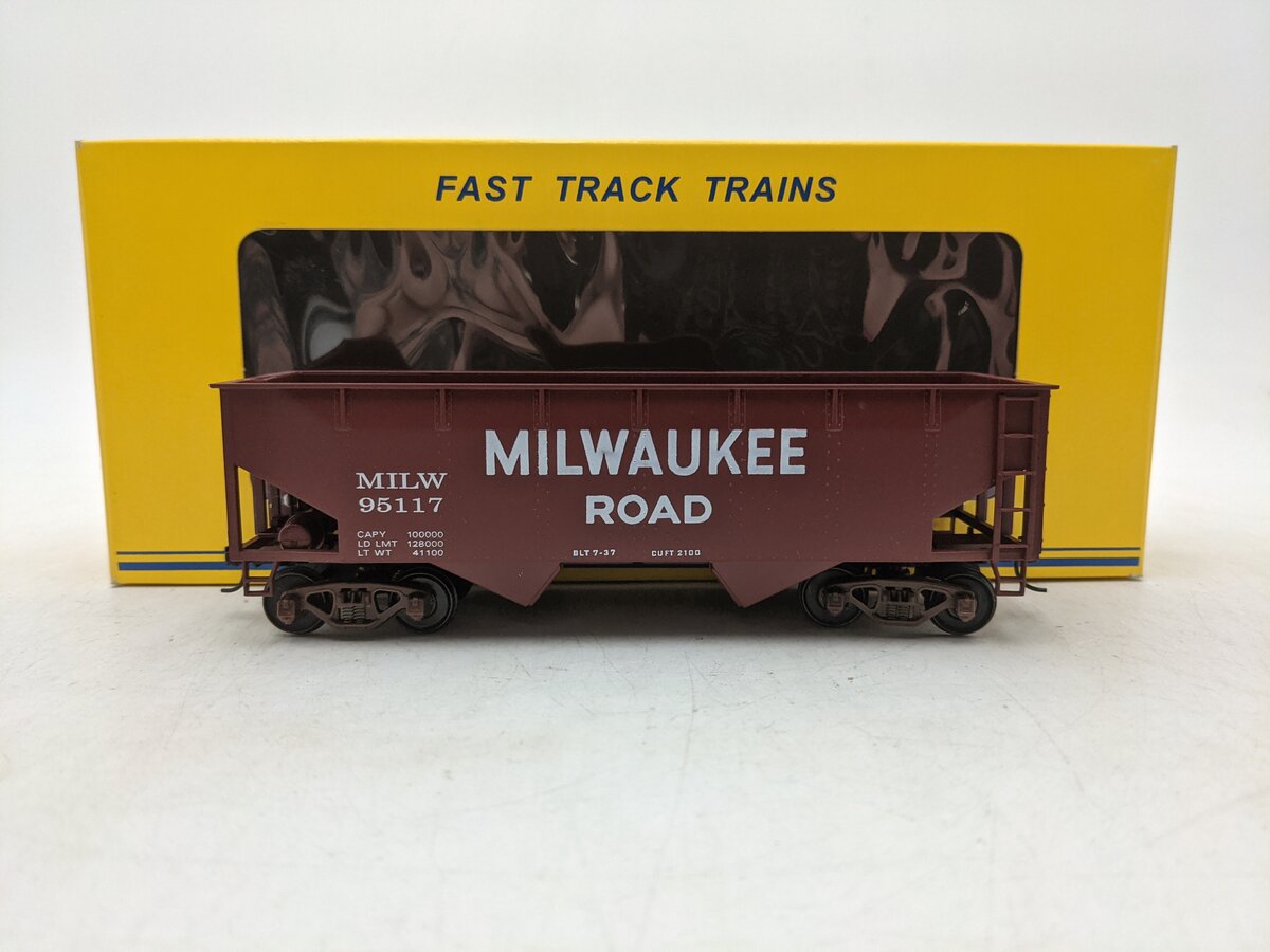 American Models S Milwaukee Hopper #95117-Scale Wheels & Couplers EX/Box