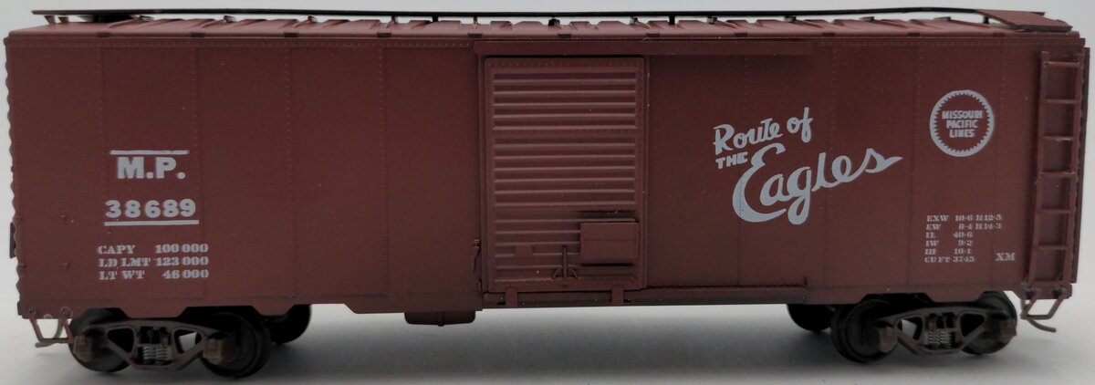 American Model S Scale Missouri Pacific Boxcar #38689 EX