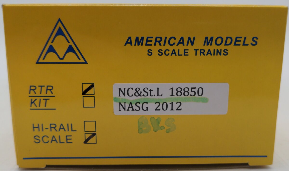 American Models S Scale NC&ST.L Boxcar #18850 LN/Box