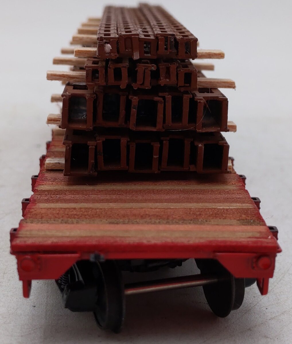 American Models 6015 S Scale Custom Bruce Lead Mines 46' Flat Car w/ Load #2114/Box