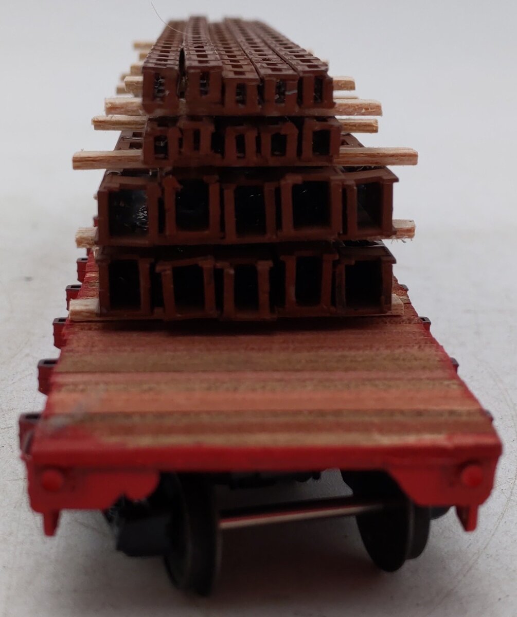 American Models 6015 S Scale Custom Bruce Lead Mines 46' Flat Car w/ Load #2114/Box