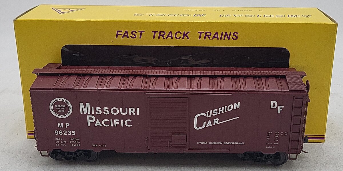 American Models 1140 S Scale Missouri Pacific 40' Box Car #96235 LN/Box