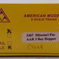 American Models 3367 S Scale Missouri Pacific AAR 3 Bay Hopper #57028 EX/Box