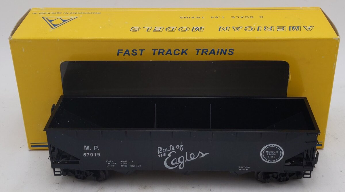 American Models 3367 S Scale Missouri Pacific AAR 3 Bay Hopper #57012 LN/Box