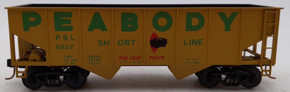 American Models 308 S Gauge Peabody 2-Bay Hopper AM #6622 VG/Box