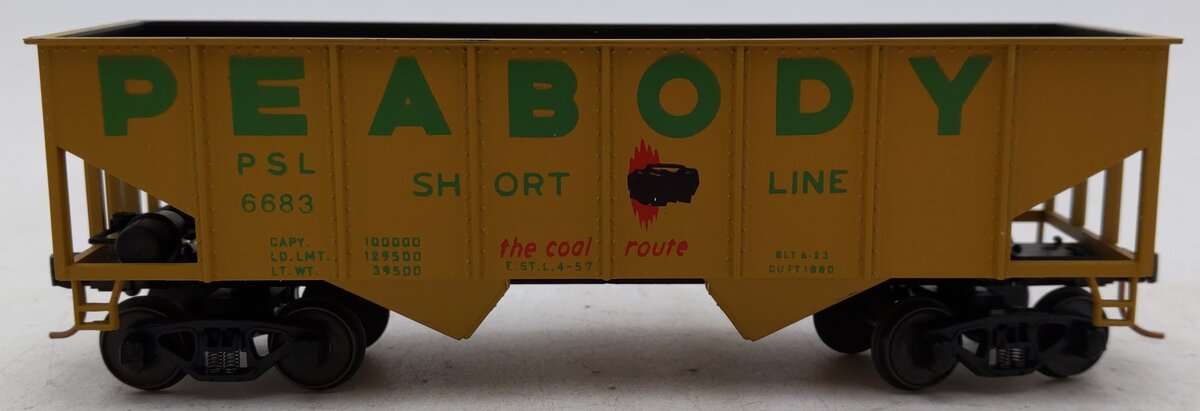 American Models 308 S Gauge Peabody 2-Bay Hopper AM #6683 EX/Box
